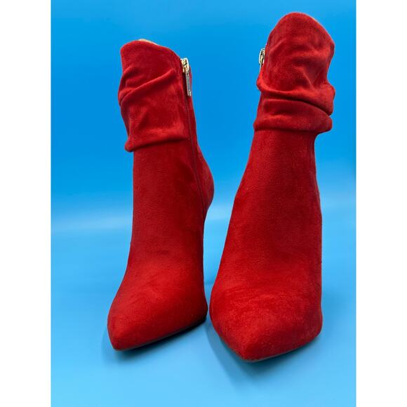 Jessica Simpson Lerona Supreme Microsuede - Red Muse - Size 7.5 - Picture 11 of 12